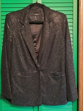 Forever 21 Black Sparkle Sequin Blazer